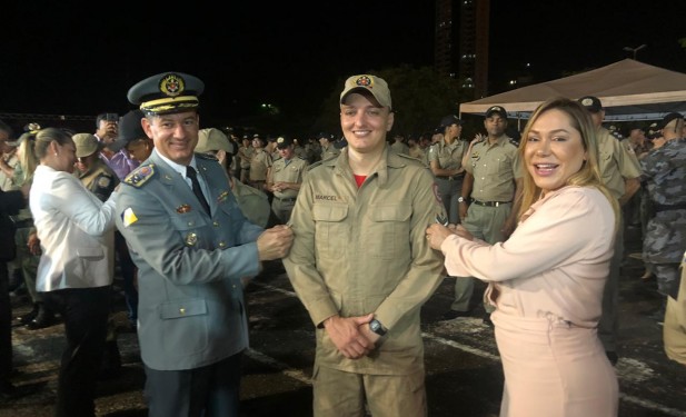 Luana Ribeiro participa de promoção da PM e Bombeiros e destaca segurança pública