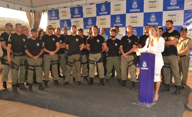 Complexo de Segurança Integrado é inaugurado, armas e equipamentos são entregues recursos destinados por Luana