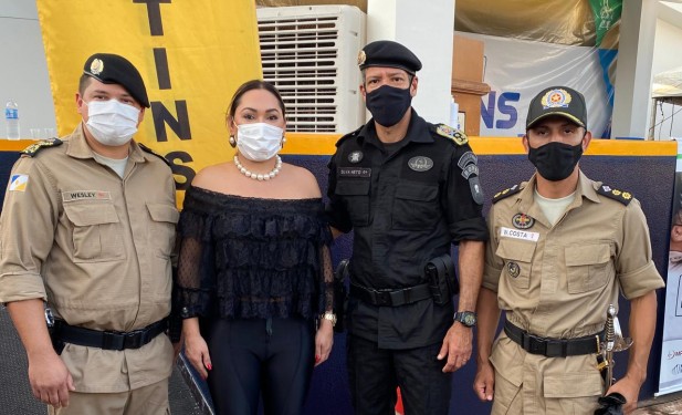 Em Gurupi, deputada Luana prestigia lançamento do sistema de tecnologia embarcada da Polícia Militar