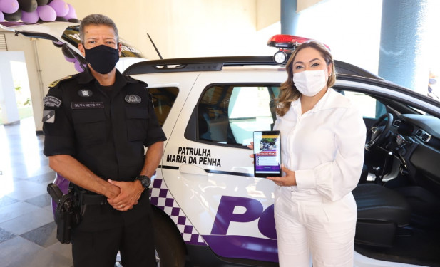 Aplicativo com botão do pânico reforça proteção de mulheres amparadas pela Patrulha Maria da Penha